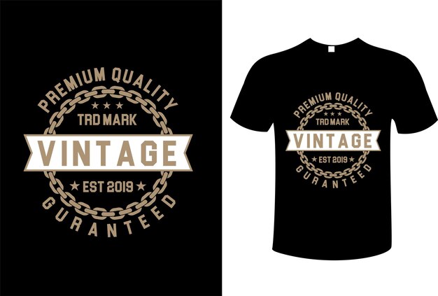 Vector vintage typography t shirt design