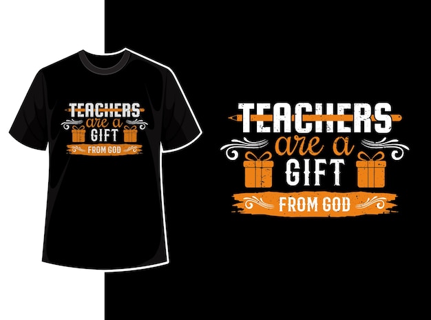 Vintage typography teacher t shirt design template with teacher day motivation quote and vector