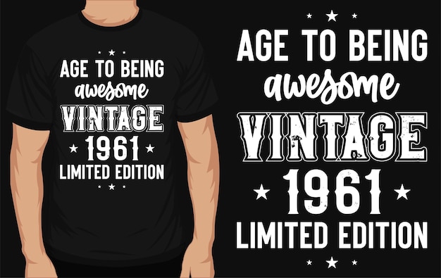 Vintage typography tshirt design