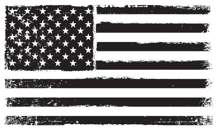 Vector vintage united states flag
