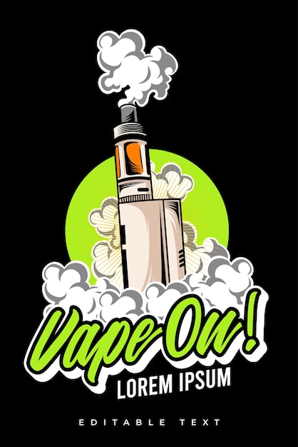 Vector vintage vape vector illustration