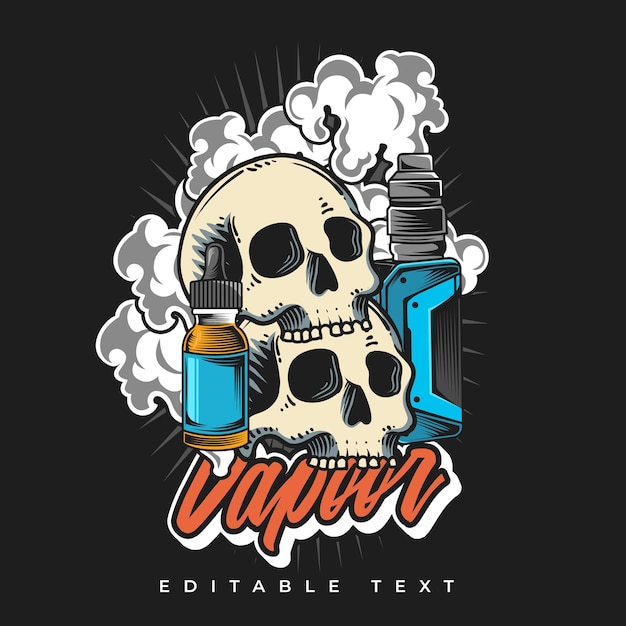 Vector vintage vape vector illustration