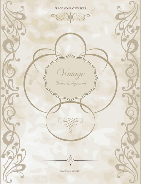 Vector vintage vector background