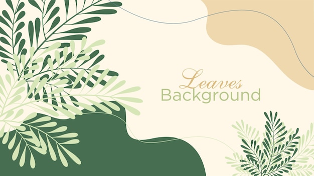 Vector vintage vector beautiful flower leaves background design