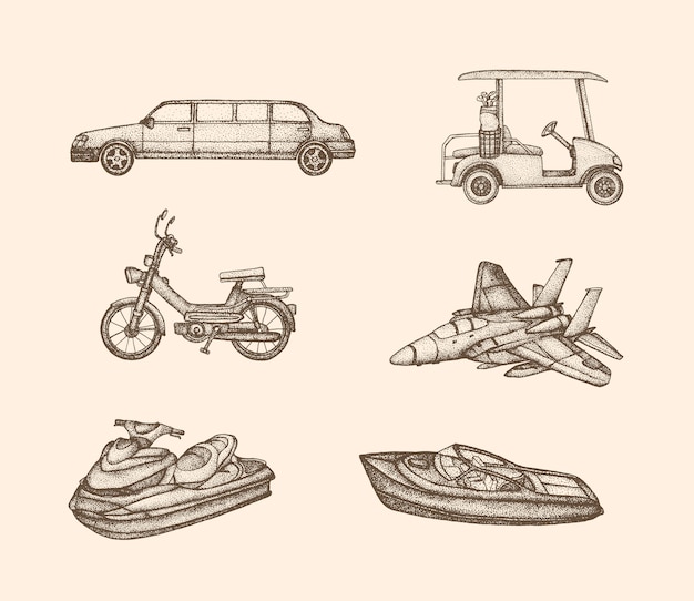 Vintage vehicle collection