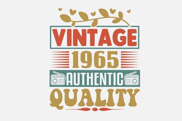 Vintage vintage vintage kwaliteitslogo met een witte achtergrond.