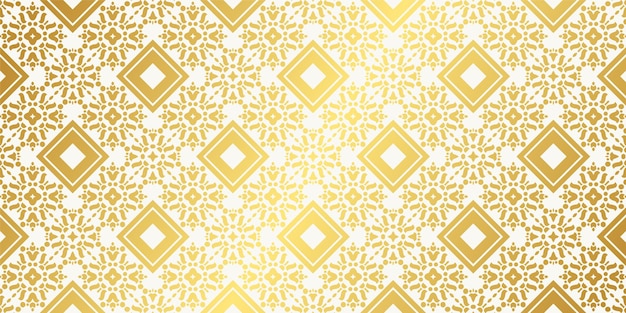 Vintage With Gold Ornament Pattern Background