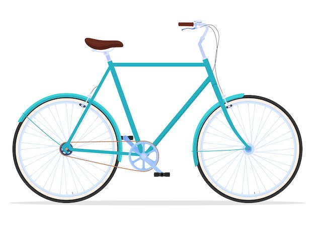 빈티지 여성 자전거 그림