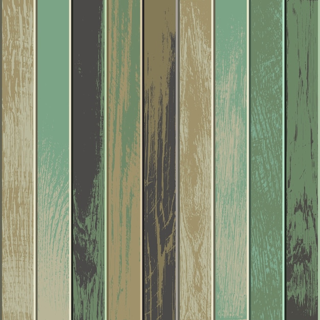 Vector vintage wooden background with old and faded colors