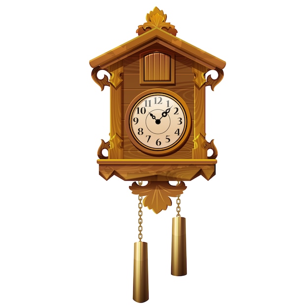 Vintage wooden cuckoo clock