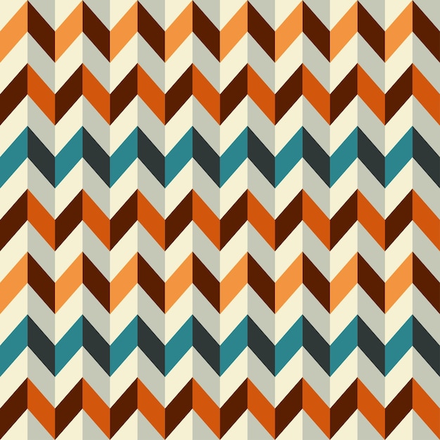 Vintage zigzag seamless pattern