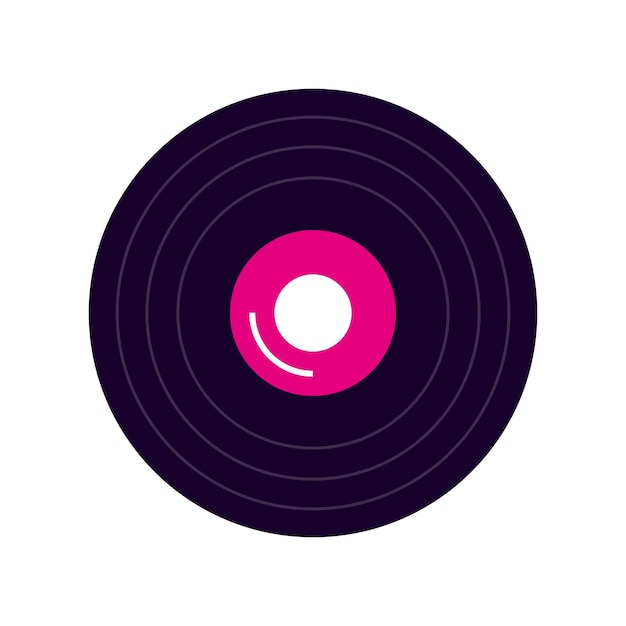 Vector vinyl disc icon