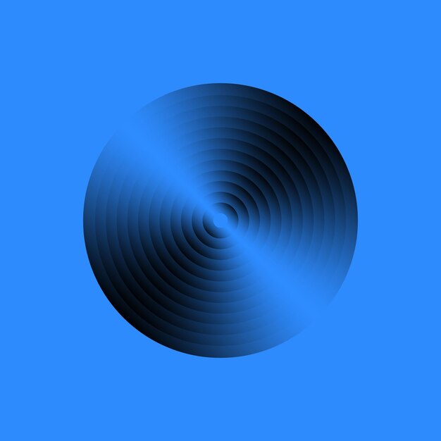 Vinyl muziekplaat. vintage grammofoonplaat. Vector illustratie.