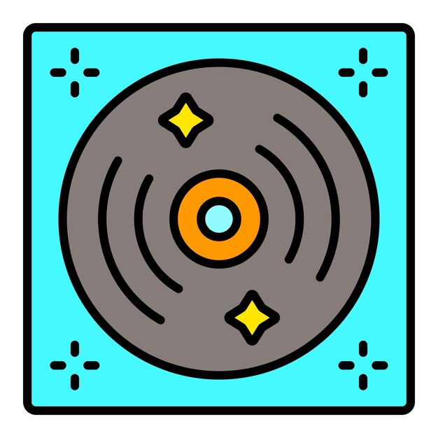 Vector vinyl record icon