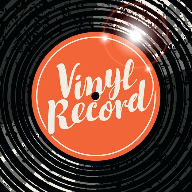 Vinyl record poster