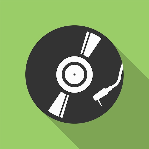 Vinyl records retro vintage music design