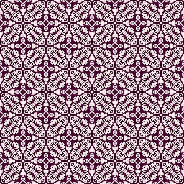 Violet bloem ster mandala naadloze patroon achtergrond sieraad stof etnische fashion design indian