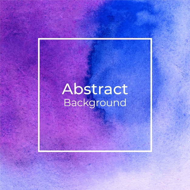 Violet and blue abstract watercolor background