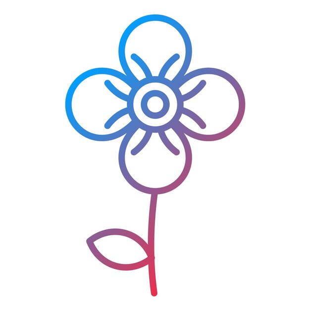 violet icon vector image can be used for flowers