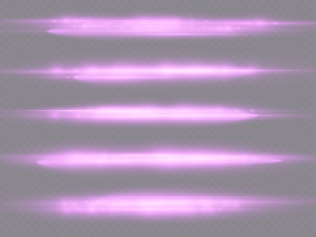 Фиолетовые световые лучи вспыхивают горизонтальные блики объектива скорость лазерные лучи светятся фиолетовыми линиями движение блики
