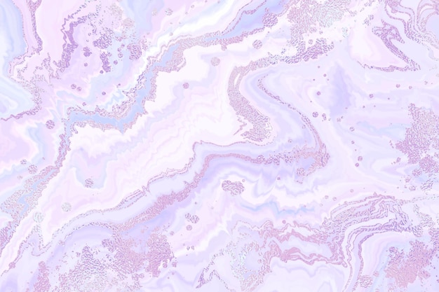 Violet liquid marble or watercolor background with glitter foil textured stripes