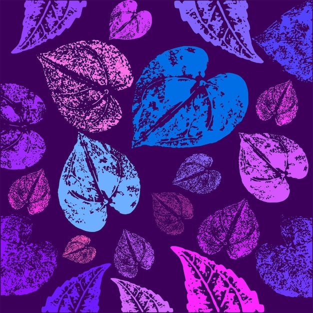 Violet seamless abstract floral hand drawn background texture and pattern