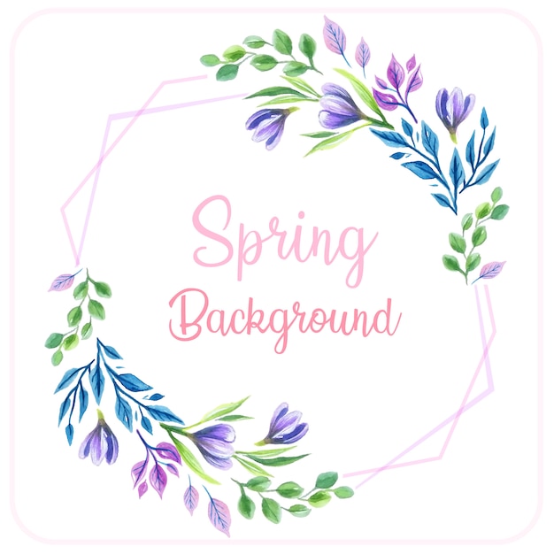 Violet Spring Background