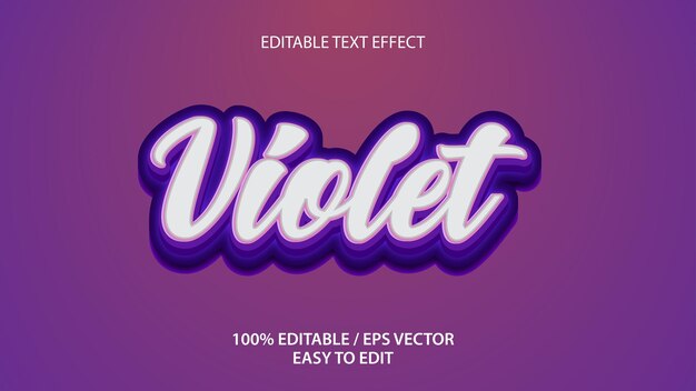 Violet teksteffect premium