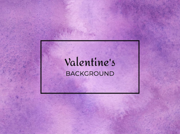 Acquerello viola di san valentino