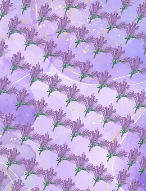 Violet Watercolor lavender Background