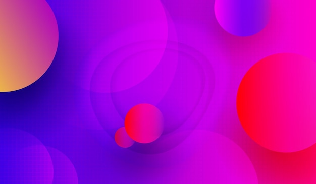 Violette lichte achtergrond met cirkels en abstracte geometrische vormen