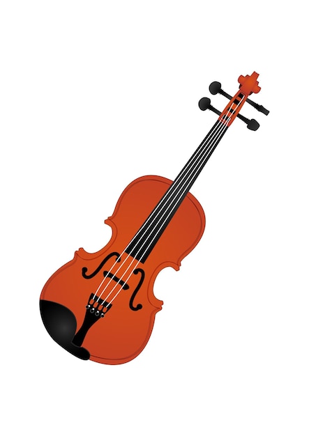 Vector violin brown violin musical instrument