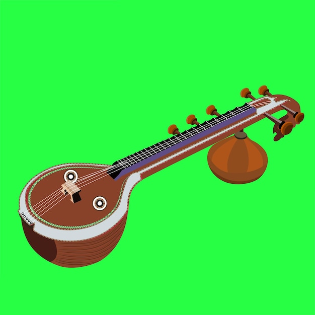 Violin fiddle bow vector illustration