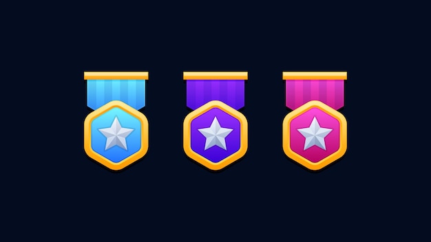 Vector vip badge icons