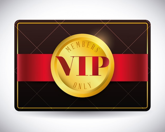 Vip card design.