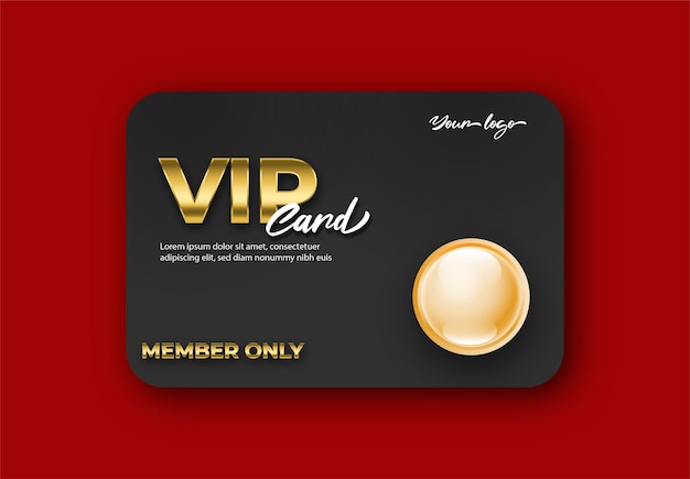 Vip card template with gift boxes illustration special offer for the customer