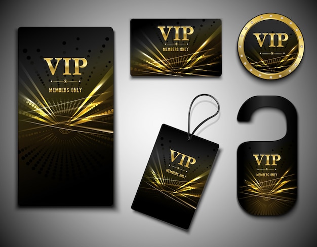 Vip cards set