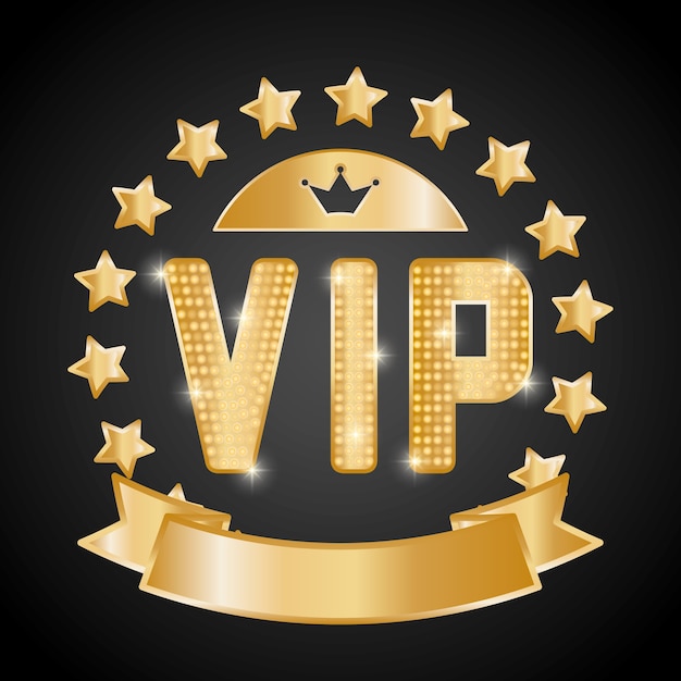 VIP-concept met pictogram ontwerp