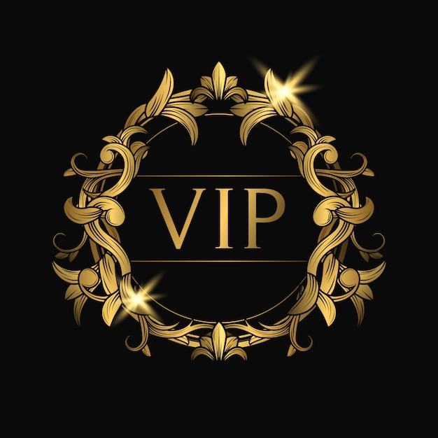 VIP gouden embleem illustratie