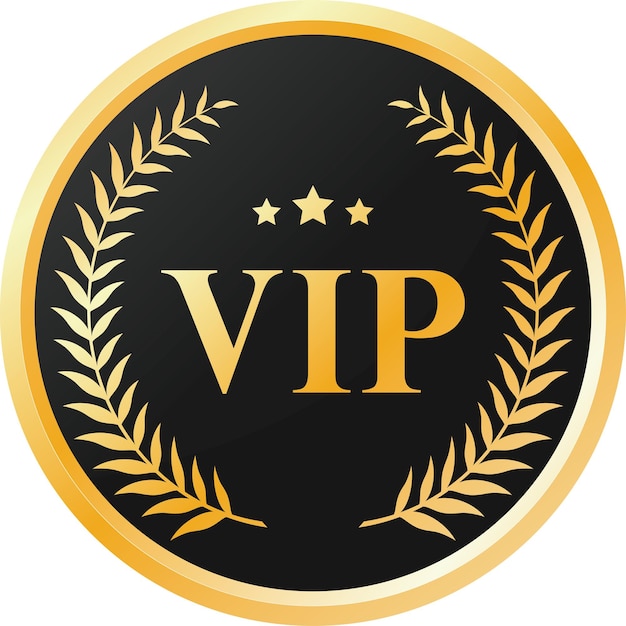 VIP-kwaliteitsbadge of etiket van element