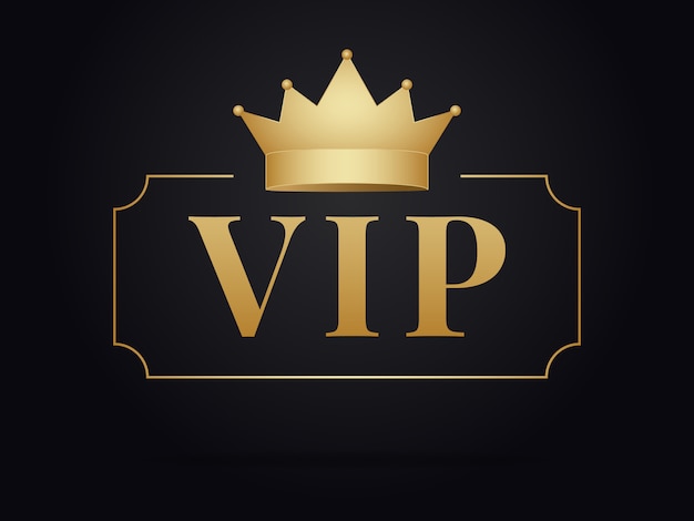 Vip lid gouden embleem.