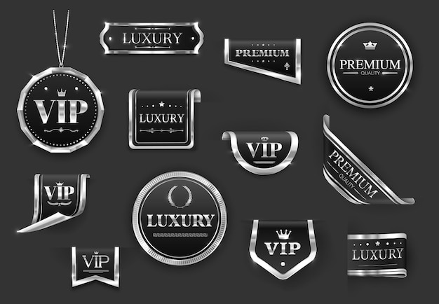 VIP luxe labels of banners tags lintjes