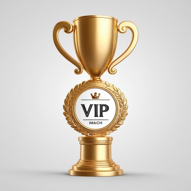 Vip Maach Golden Label 3D Vector