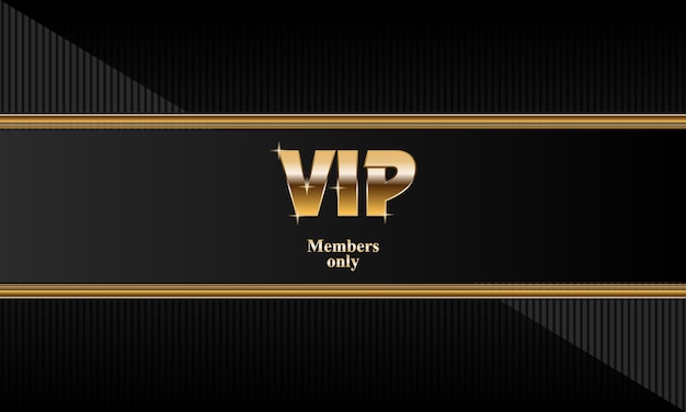 골든 텍스트가 있는 VIP 회원 카드