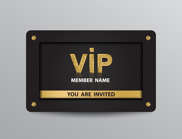 Vip member invitation template