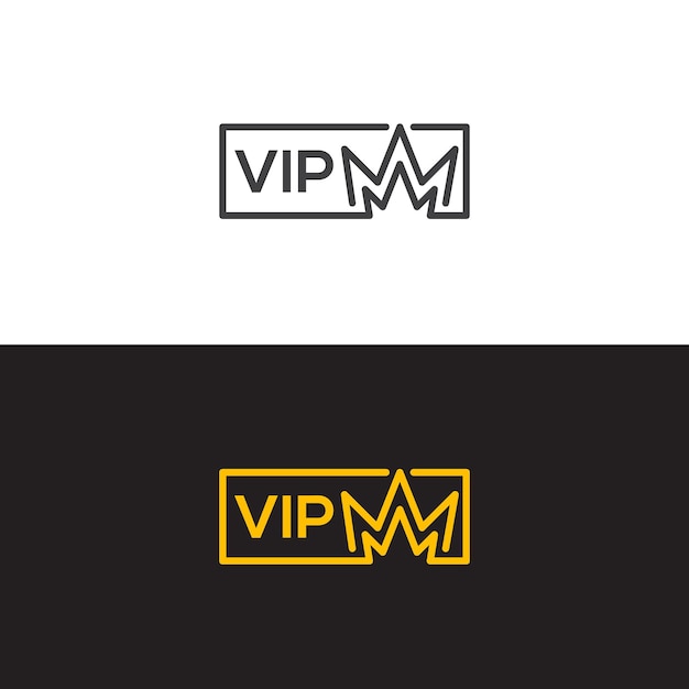 VIP membership. Vector icon template