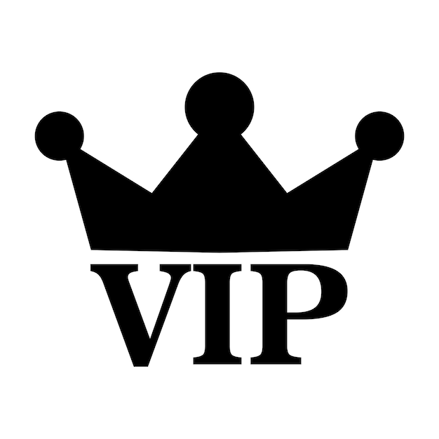 VIP-pictogram vector illustratie ontwerp