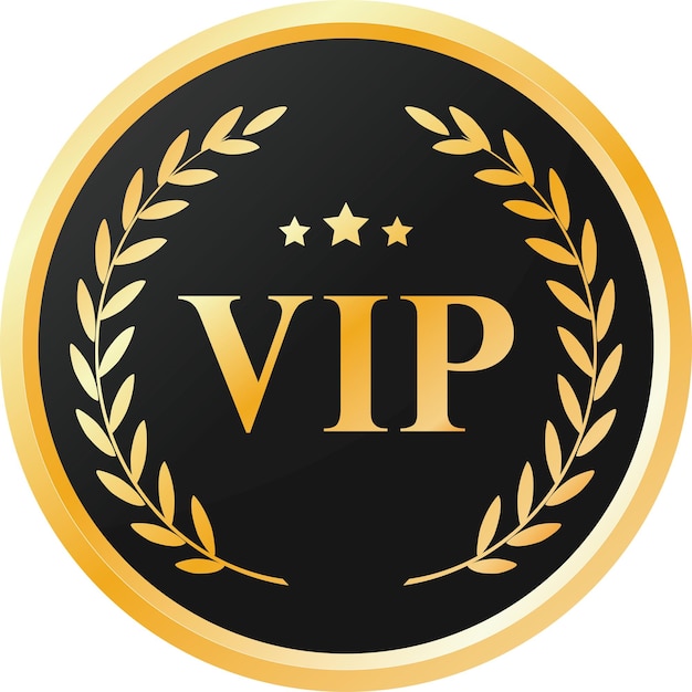 VIP Quality Badge Or Label Of Element