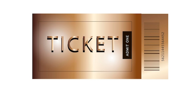 Vector vip ticket. carnival cupon. retro ticket illustration.festival coupon. red ticket on the cinema