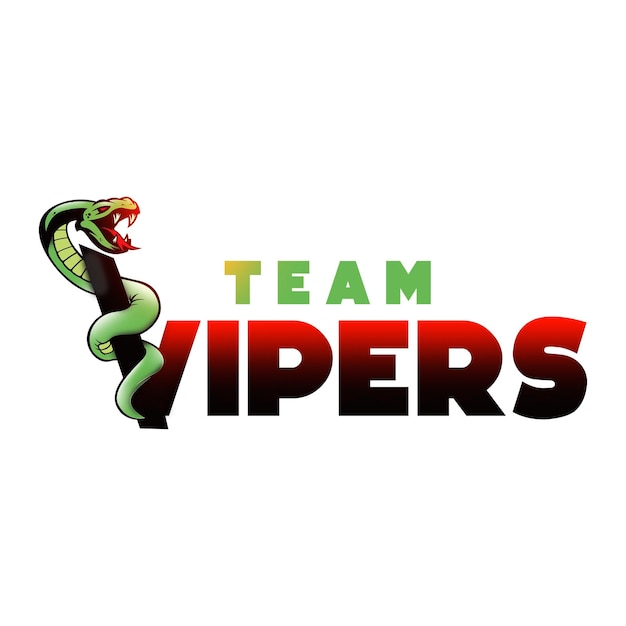 Viper-logo voor gameteam of kleding